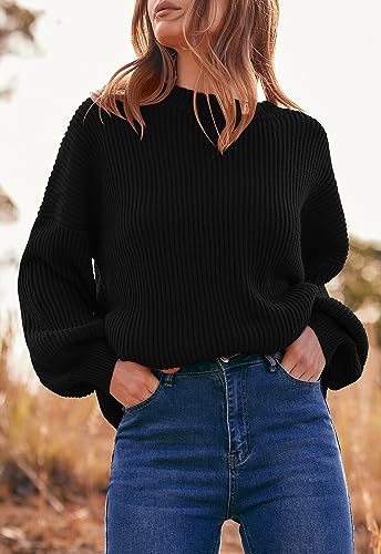Image of PRETTYGARDEN Womens Sweaters Spring 2026 Oversized Chunky Knitted Pullover Sweater Casual Long Sleeve Crewneck Cute Sweaters