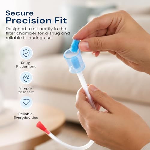 Image of Baybee Nasal Aspirator for Baby, Cold Relief Vacuum Nose Cleaner for Baby (to be Used with BAYBEE Nasal Aspirator) Hygiene Filter (Filter)