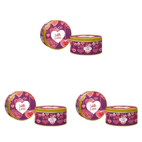 Image of CookieMan Assorted Cookies Gift Pack 300 Gram Tin| inchWith Love inch Gift For Special Occasions, Premium Assortment Of Choco Chip, Mocha & More|Perfect For Gifting (Pack of 3)