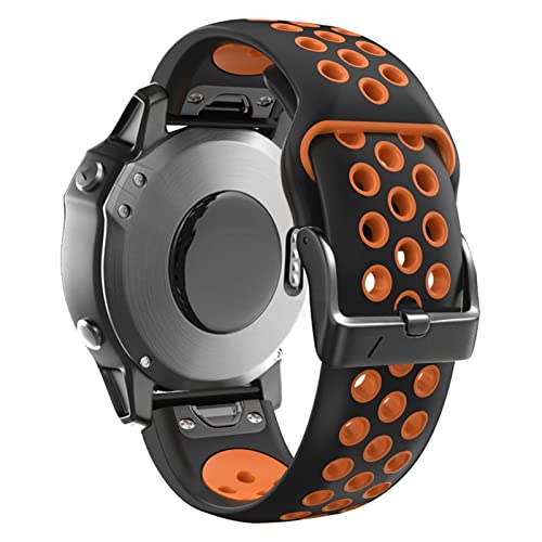 Bracelet silicone pour Garmin Fenix 6 et 7 anti-irritation facile à fixer