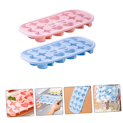 Bandejas para hielo de silicona Zerodeko 2 piezas miniatura 4