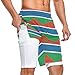 Pantalones cortos deportivos con bolsillo para hombre con bandera de Gambia