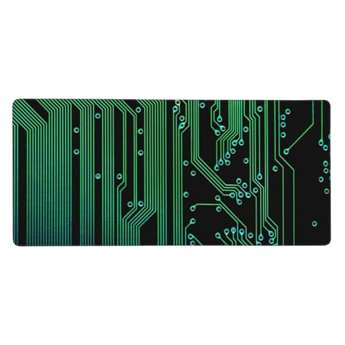 Tapis de souris grand format 40x90 cm base caoutchouc antidérapante circuit imprimé