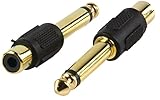 Anschluss Mono-Audio-Stecker auf 6.35 mm (vergoldet).