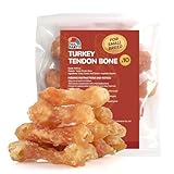 TailParty Turkey Tendons for Dogs, 4.23 oz, Small Dog Training Treats, Natural Long-Lasting Chew Snacks, High-Protein Beef Tendons, Healthy Hypoallergenic Puppy Bone(10 Units/Pack)