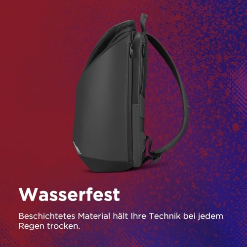 Image of Lenovo Legion GB900 Backpack (up to 16 inches, Designed for Gaming, Armored, PU, Water Resistant, Anti-Shock Corners EUDE-Foam, Tablet Compartment, Capacity 20 Litres) Black