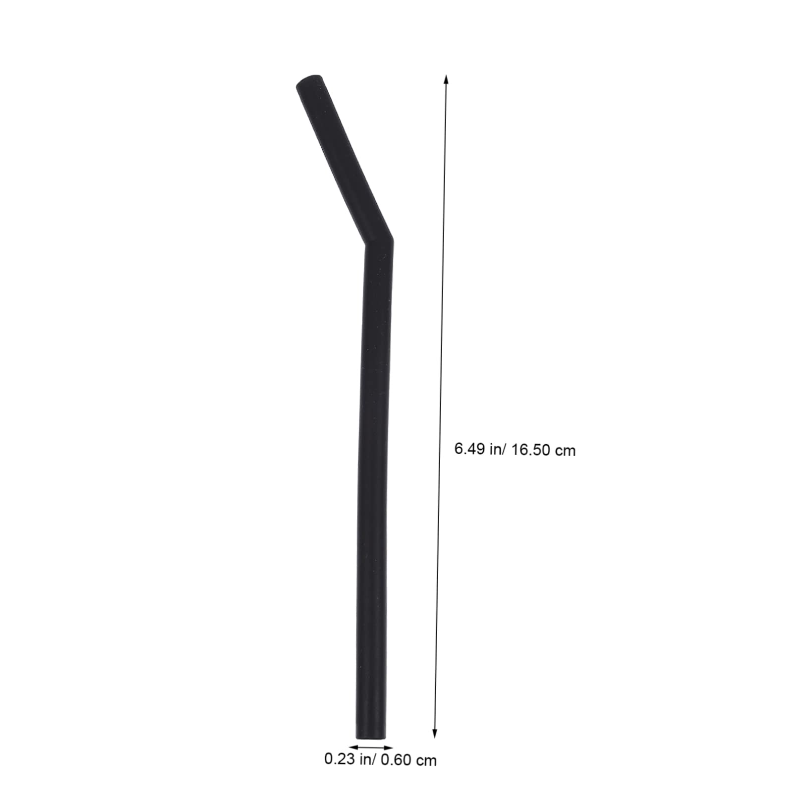 Amosfun 48 Stück 1 Satz Strohhalm Aus Schwarzem Silikon Tragbare Strohhalme Strand Strohhalme Faltbare Strohreinigungsbürsten Wiederverwendbar Black Kieselgel