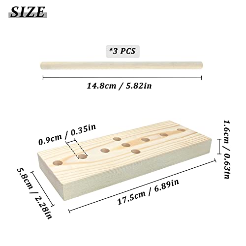 Andiker Bow Maker For Ribbon, Wooden Bow Making Tool For Creating Wreaths, Gift Bows, Hair Bows, Decorations, Corsages (Type 1) #TOP1
