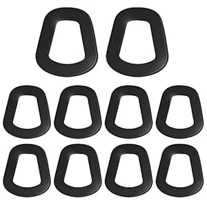 10 Stück Dichtung Kanister, Schwarze Kanisterdichtungen Gummiauflage Kanister Ersatzdichtungen für 5, 10, 20 Liter Kanister Auslauf Benzinkanister