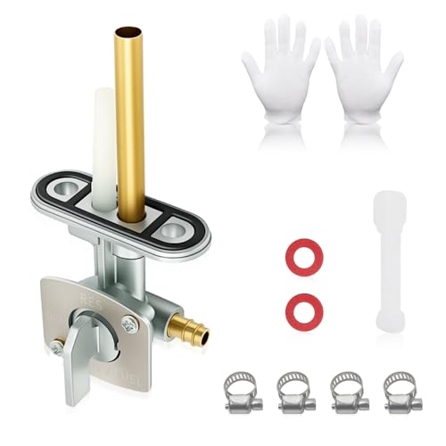 Fuel Petcock Valve Fits Yamaha Big Bear 250 400 Bear Tracker 250 Bruin 250 Timberwolf 250 YFB250 Warrior 350 YFM250 YFM350, Kawasaki Bayou 220 250 300 400, Suzuki King Quad 300 LT80 LTZ250 ect