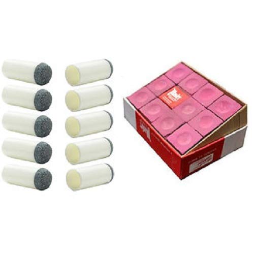 LGB Combo of Master Pink Chalk 12 pcs and Slip on tip 9mm 10pcs