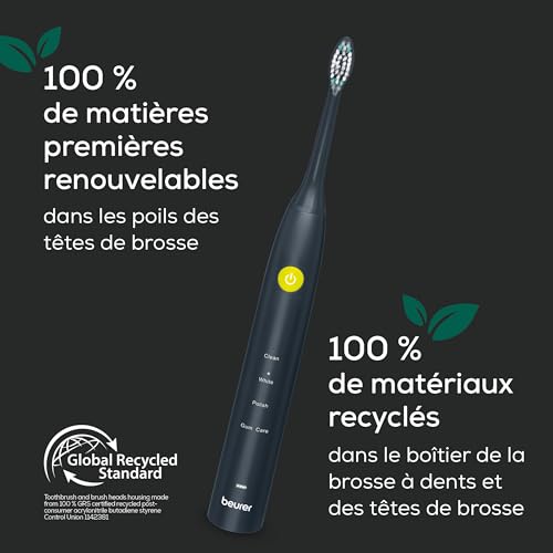 Brosse à dents électrique BEURER SC 30 80000 oscillationsmin 4 modes de brossage jaune - vue 6