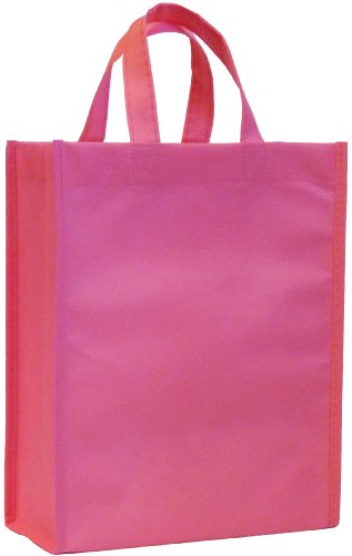 CYMA Reusable Gift Bags, Medium, 6 Pack (Rose Pink)