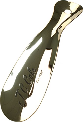 JC Cole 8-Inch Metal Shoehorn - Polished Silver Jc Cole