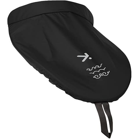 HIKO BIB PU Spray Deck Spritzdecke Halbspritzdecke Spritzschutz Kajak Schutz, Farbe:schwarz, Größe:C94 Cover