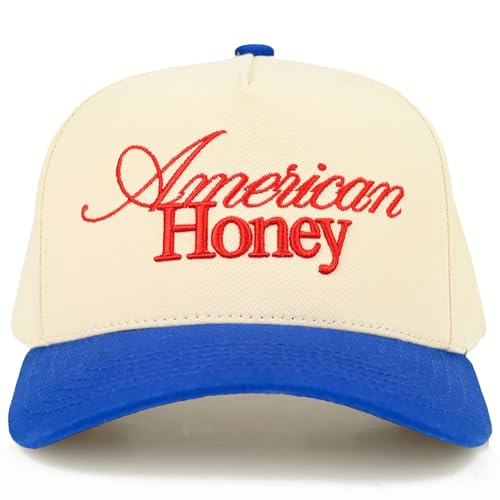 Premium Embroidered Hat | American Honey Hat (US Alpha One Size Royal/Natural)