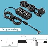 65W 45W Laptop Charger for HP, Compatible with HP Elitebook 850 845 840 830 820 755 745 735,ProBook 470 450 440 430, Pavilion x360 15/13/11, Envy 15/13,Spectre/Stream/Chromebook and More - Image 2