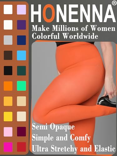 Image of HONENNA Queen Plus Size Tights Semi Opaque Control Top High Waist Stockings Nylons Pantyhose for Women 1X 2X 3X 4X 5X 6X