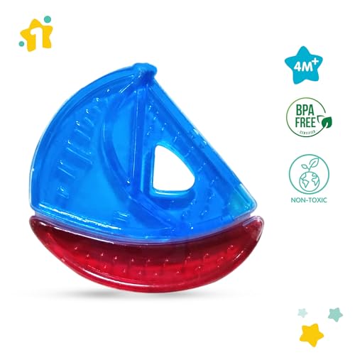 Image of 1st Step Baby Water Filled Teether /Teething Toys (Blue & Red)