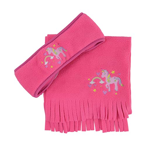Little Riders - Juego de Diadema y Bufanda de Unicornio para niñas, Infantil, 21994, Rosa, Talla única Cover