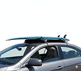 Rack de Teto de carro para Prancha de Surf, 2 Unidades, Preto, com Tiras Ajustáveis e Fivelas de Metal