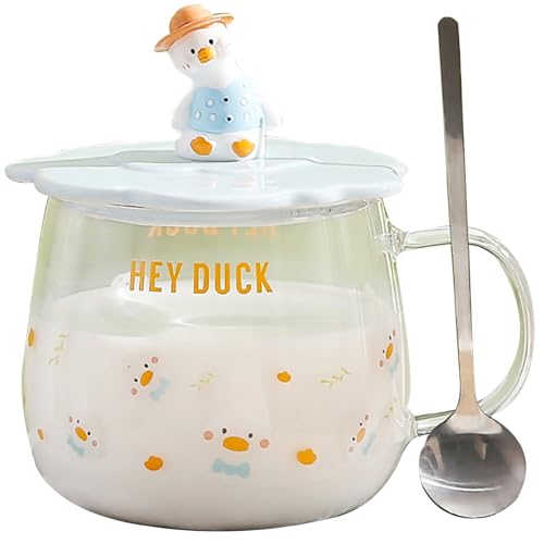 Best Place to Sell Glassware for Maximum Profit and Quick Sales 10 ZRAGEK High Borosilicate Heat-resistant Glass Mug, Cute Duck Coffee Cup, Clear Cup with Lid and Spoon, 18.3 oz Large Capacity Drinking Tumbler(Blue, 18.3Oz)
