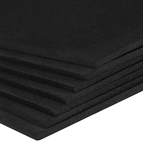 AConnet 50 Pack 3mm EVA Foam Black EVA Foam Sheet Paper 8 x 12 Inch Craft Foams Sheet 3mm Thick Assorted Foams Craft Sheets for Collages Scrapbooks Kids Classroom Parties Artwork DIY Projects