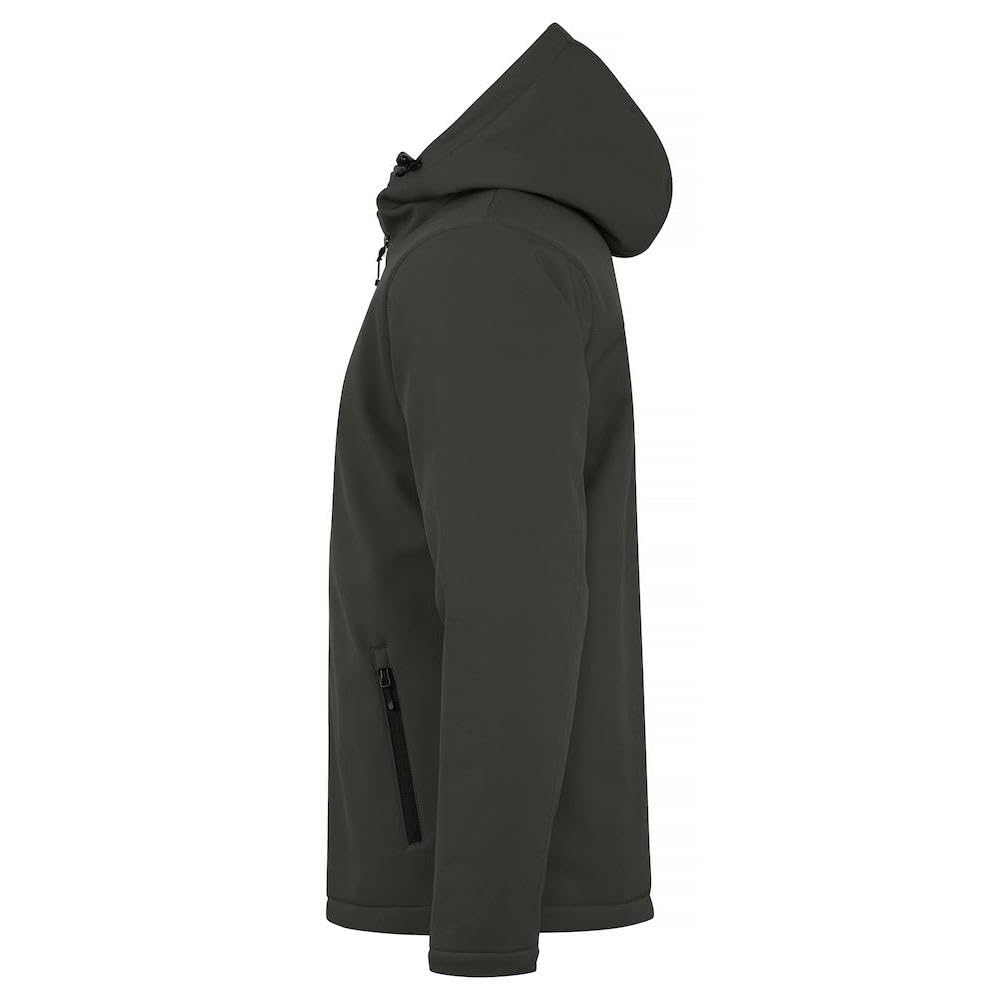 CliQue Męska wyściełana kurtka softshellowa, ciemnoszary, 4XL