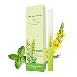 Mullein Herbal Diffuser Stick, Non-Electric Pocket-Sized Quit Smoking Inhaler, Natural Fresh Scent for Calm, 600 Uses