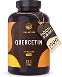 TRUE NATURE Quercetin – 240 Kapseln – Quercetin 500mg (1000mg pro Tag)
