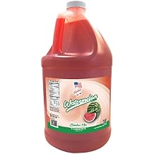 2 Flavor Half Case Watermelon/Lemon Lime Slushee Mix - Half Case of 2 x 1 Gallons | 256 oz Yields Approx. 192-12oz servings per case | Mixing Ratio 7 Water to 1 Product Mix