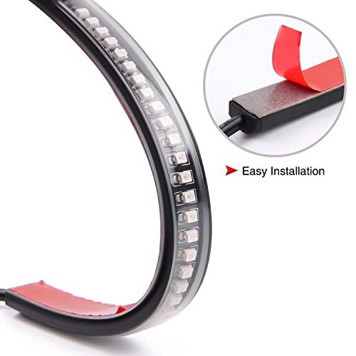 Image of Nilight 32LED 8 inch Flexible License Plate Light Strip Rear Taillight