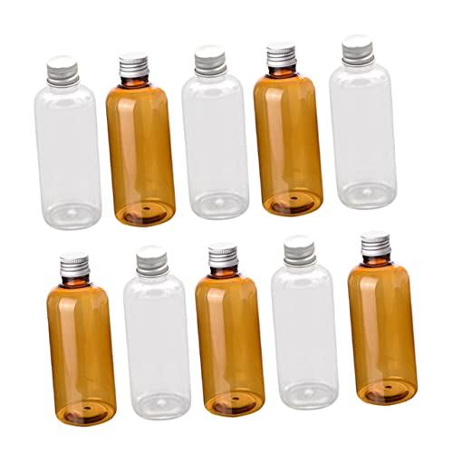 Beaupretty 10 Pçs Engarrafado Maquiagem Líquida Transparente Dispensador De Shampoo Líquido Squeeze