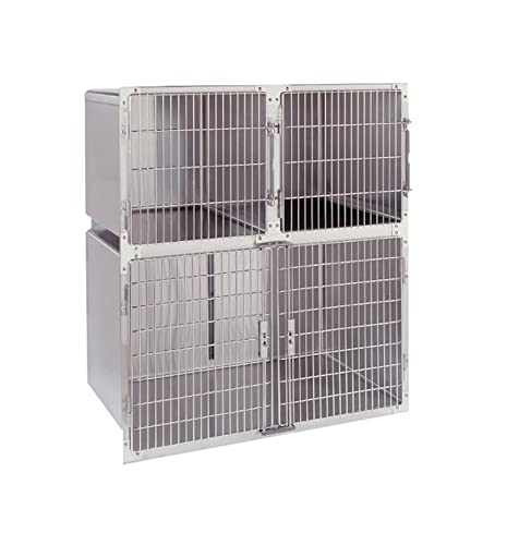 Suburban Surgical Company, Inc. 3-Cage Regal Cage Arrangement, Stainless Steel, 48