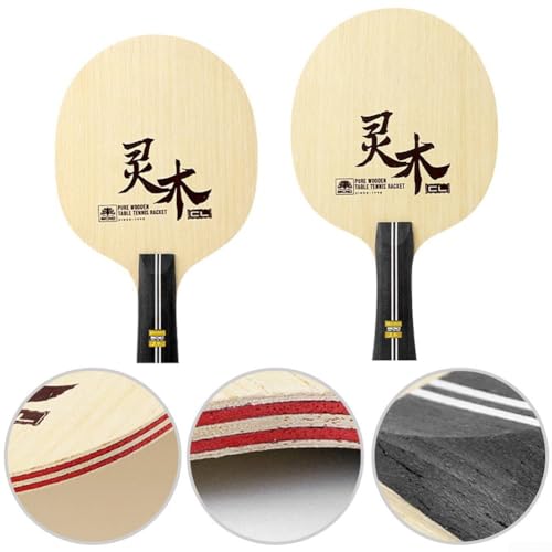Table Tennis Blade with Seven Layer Limba Wood Construction and Long Handle - Image 4