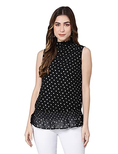 Image of oxolloxo Shine Lara Lurex Print Color Women Linned top
