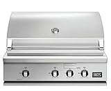 DCS Series 7 36-in 3 Burner Built-In Natural Gas Grill w/Integrated Smoker Box & Independent Burner - BH1-36-N