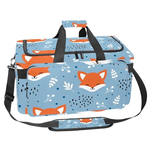 Sac de sport de 30 L léopard rose avec organiseur de sac pour entraînement