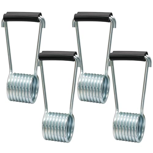 Litoexpe 4 Pack Universal Butterfly Spring Door Closer with Rubber Bumpers Self Closing Automatic Door Closer Fits Most Butt Hinge Pins