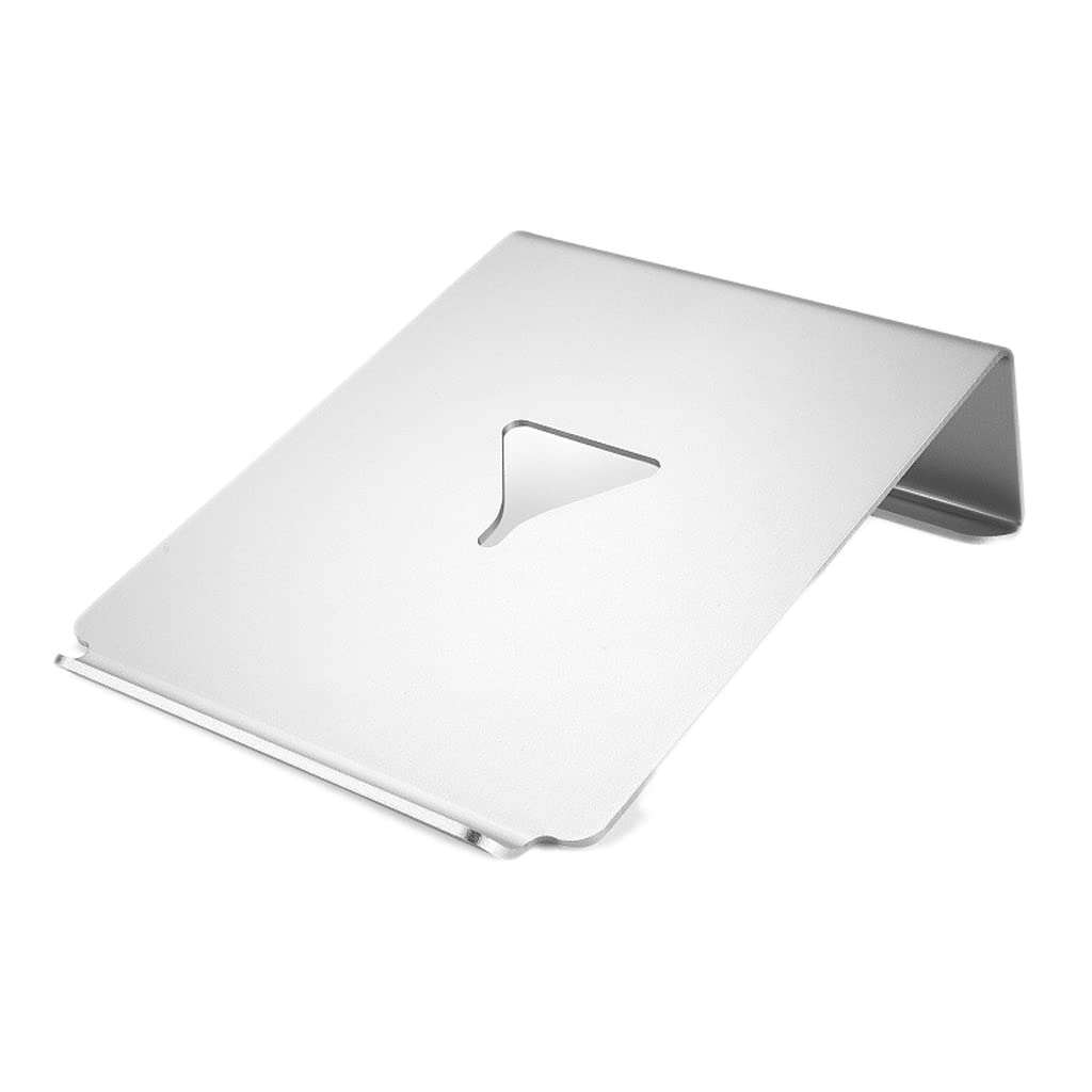 Support ordinateur portable en aluminium argent réglable pour bureau