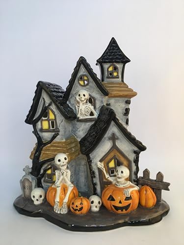 Blue Sky Clayworks Boneyard Manor Candle House 9.5 L x 7.5 W x 11.75 H