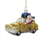 Kurt Adler 3-3/4-Inch Glass New York Taxi Ornament