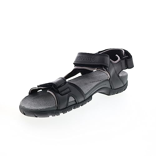 Mephisto Brice - Comodo Sandalo da Uomo (Nero, 47)...