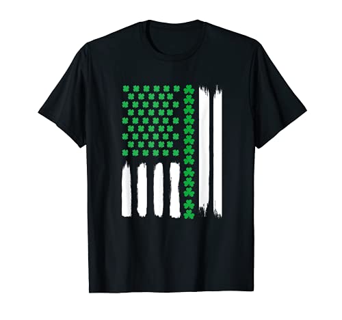 Bandera Americana DayShamrock USA bandera para Estados Unidos y 4 de julio l Camiseta