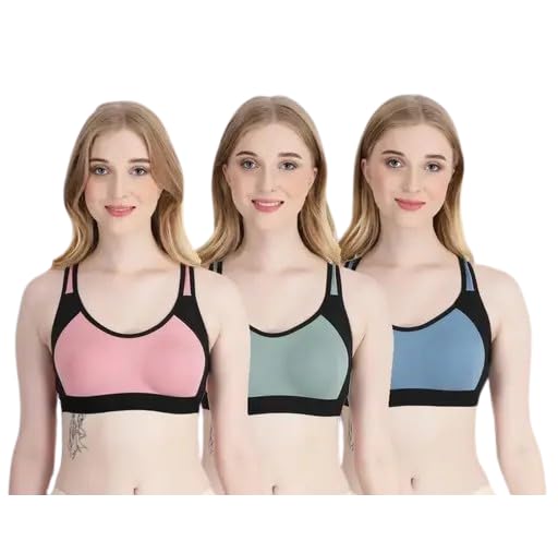 Sports Bra for Women Pack of 3-image-13