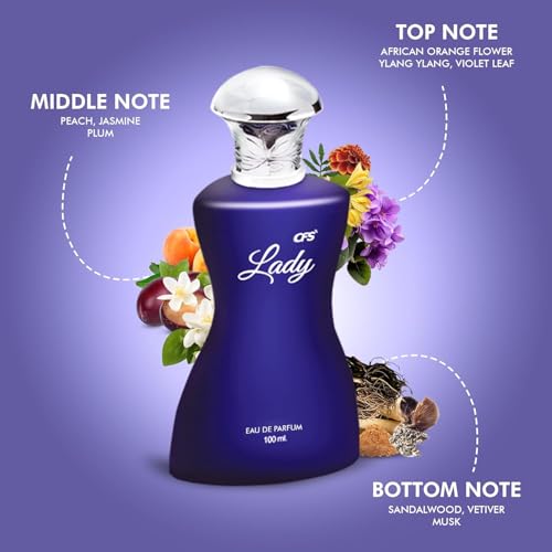 Image of FRASIYON Lady Apparel Perfume Spray | 100ml - Luxurious Fragrance for Women | Stylish Bottle Design Long Stay Perfume