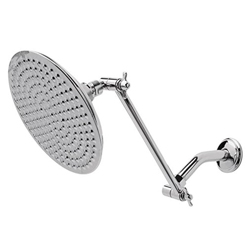 Kingston Brass K136K1 Designer Trimscape Victorian Shower Head with Adjustable Shower Arm, Polished Chrome
