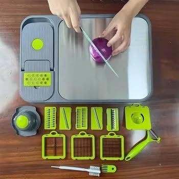Miniatura 2 de Increíble cortador multifuncional de verduras y frutas con cuchillas de acero inoxidable