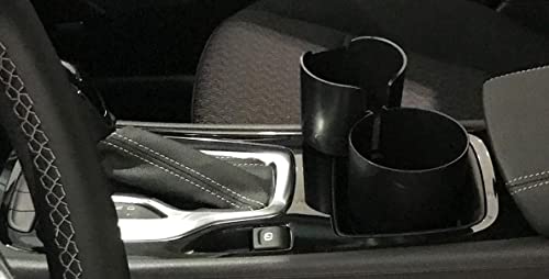 Organizador para consola con portavasos doble negro miniatura 3