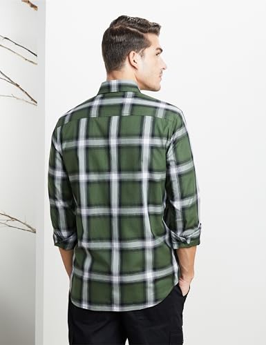 Image of Symbol Premium Men Stylish Checkered Casual Shirt - Regular Fit | Full Sleeve | Pure Cotton | Smart Casual Wear (Available in Plus Size)
